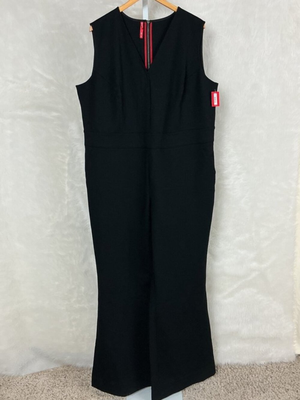 Spanx Black Perfect Sleeveless Jumpsuit 20383R NWT Plus Size 2X